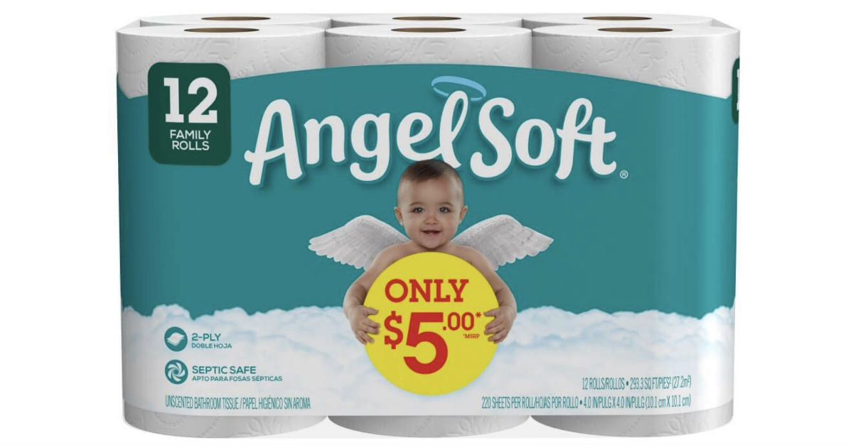 ANGEL SOFT PAPEL DE BANO 4/12 ROLLOS