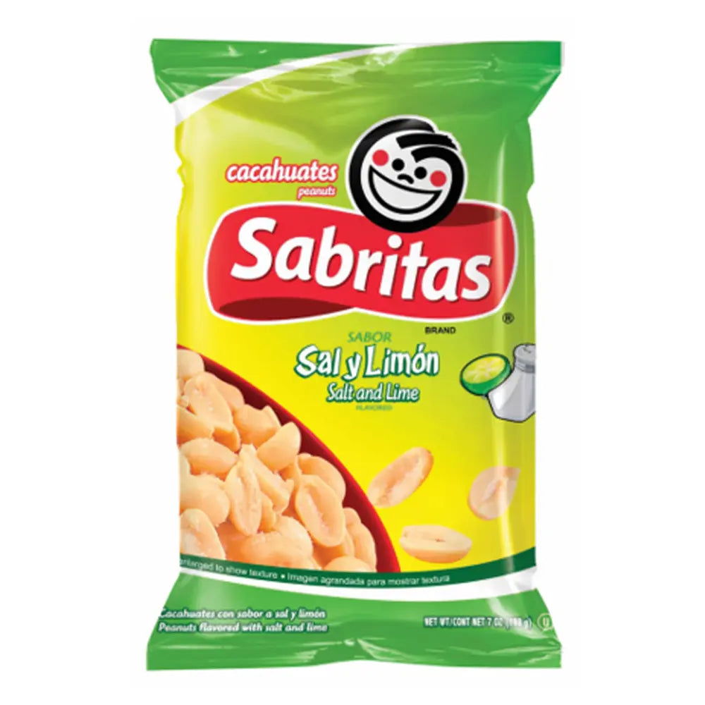 SABRITAS CACAHUATE SAL Y LIMON 12/7oz