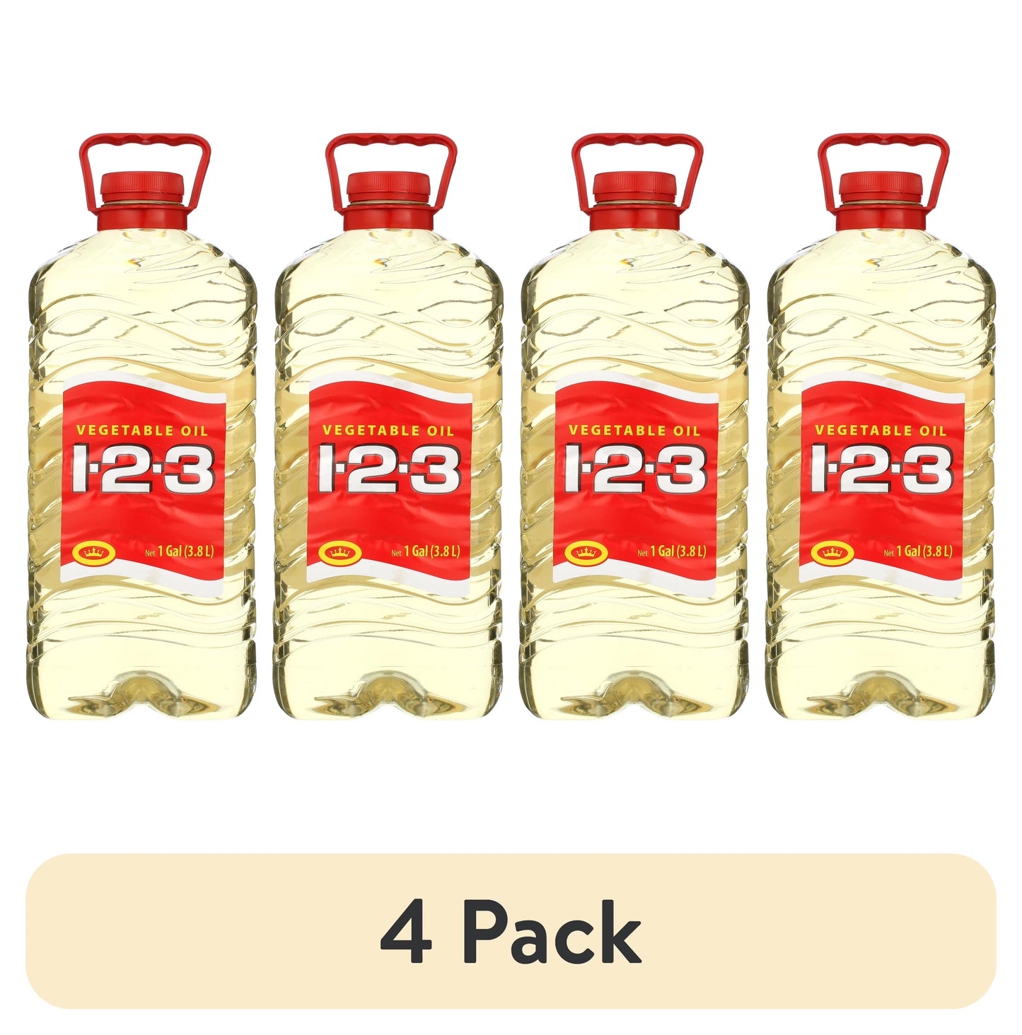 ACEITE VEGETAL 1-2-3 4/128oz