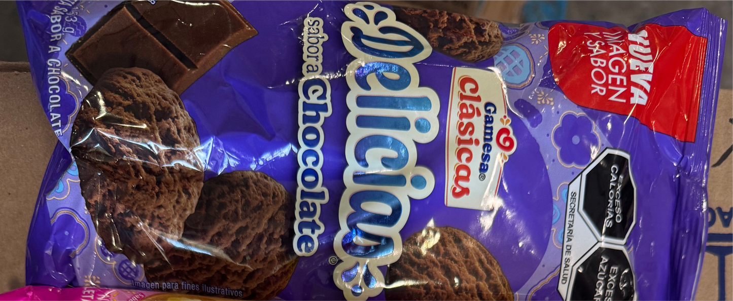 GAMESA DELICIAS CHOCOLATE18/153Gr
