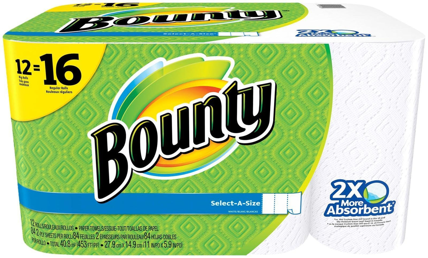 BOUNTY PAPER TOWEL 1/12 ROLLO