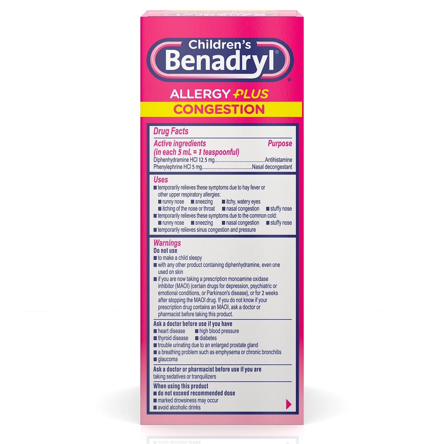 BENADRYL CHILDREN 1/4/4OZ OZ SUSPENCION