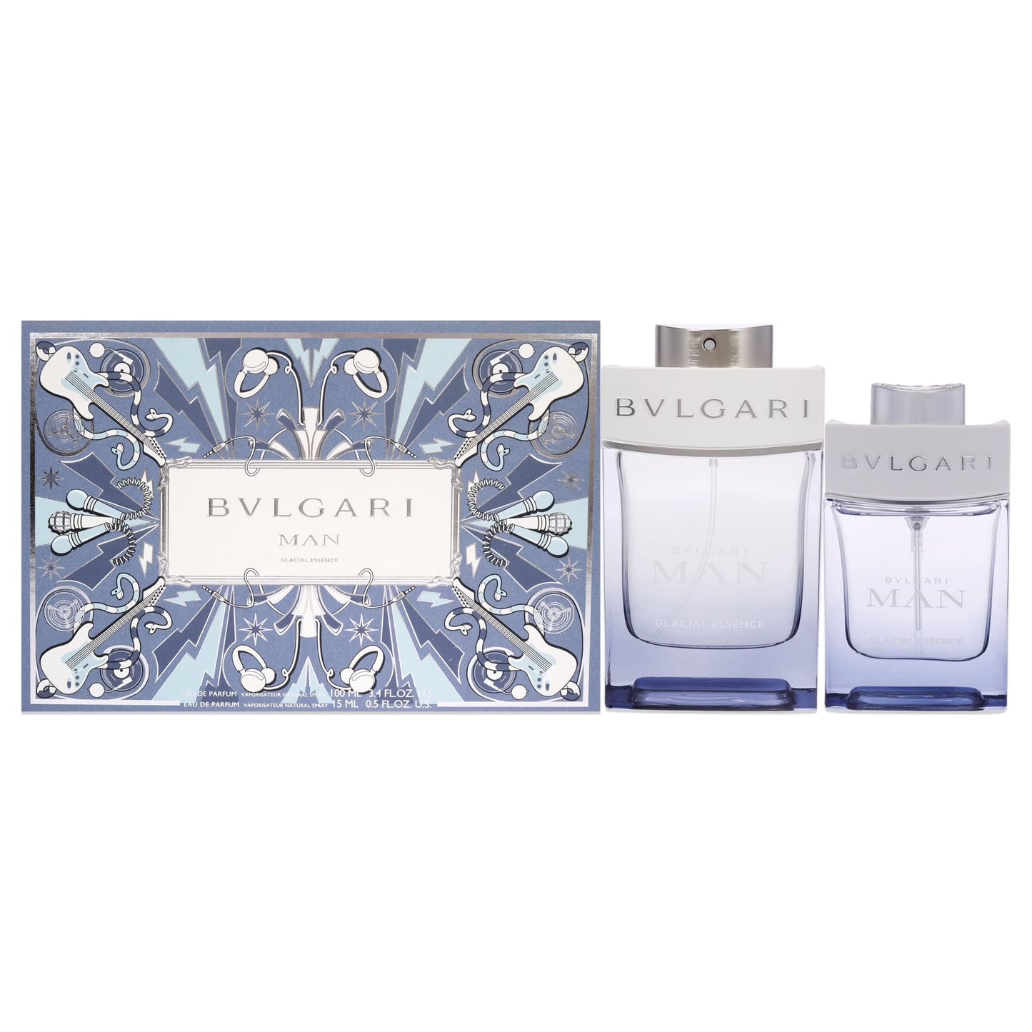 BVLGARI MAN GLACAIL ESSENCE SET 2PC 3.4OZ