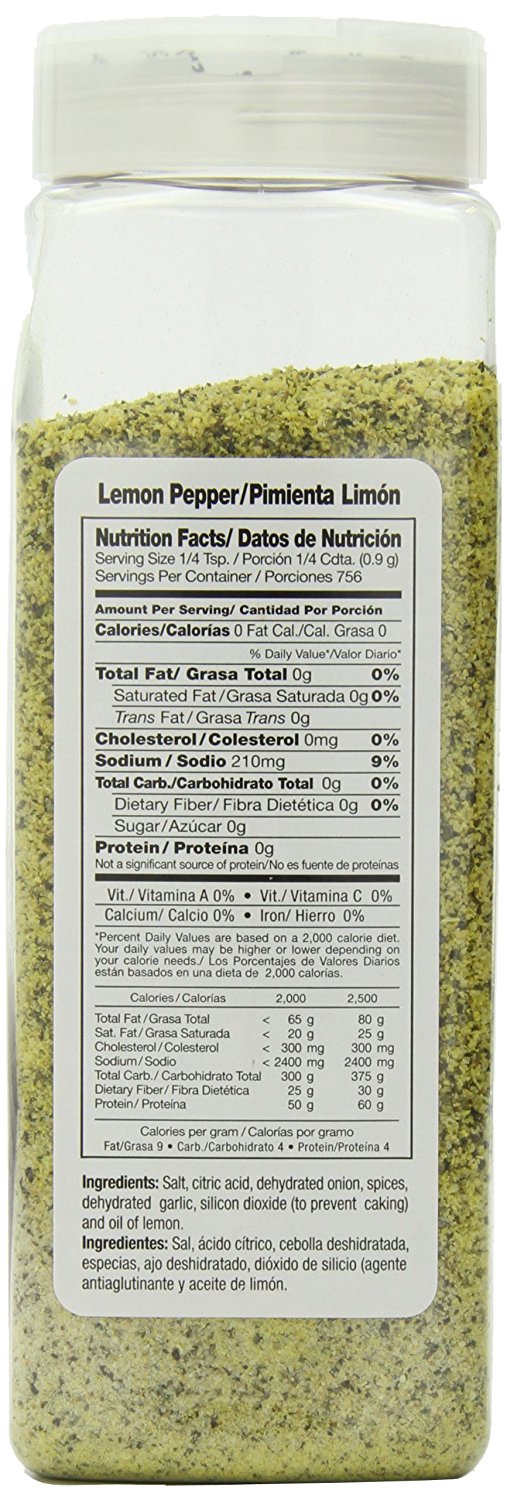 BADIA LEMON PEPPER 4/24 oz