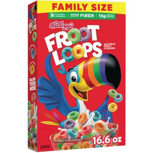 KELLOGG'S FROOT LOOPS 12/16 oz