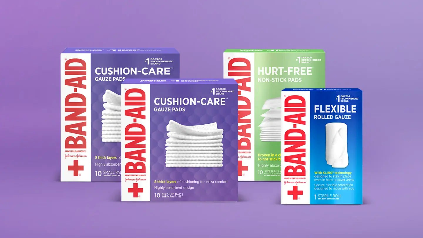 BAND AID STERILE GAUZE 3/10