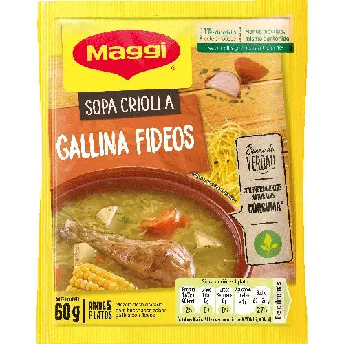MAGGI SOPA GALLINA FIDEO 2X12