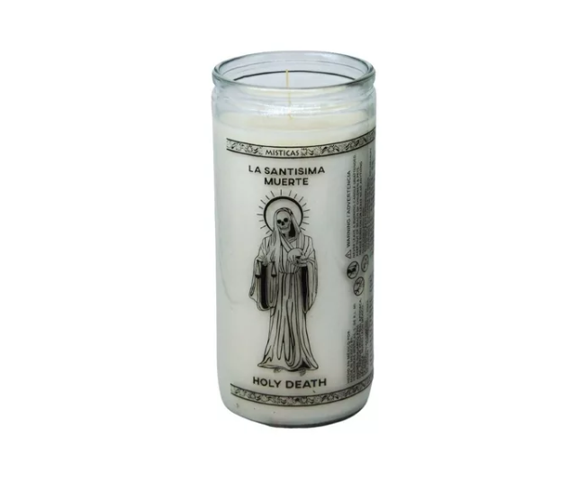 VELAS 14 DIAS SANTA MUERTE BLANCA6pz