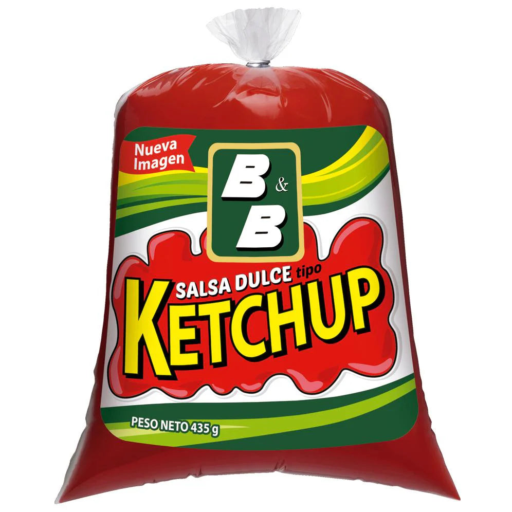 B&B KETCHUP EN BOLSA 32/435GR