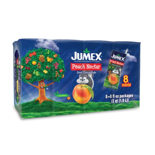 JUMEX MINI BRICK PEACH 8/3/6.7