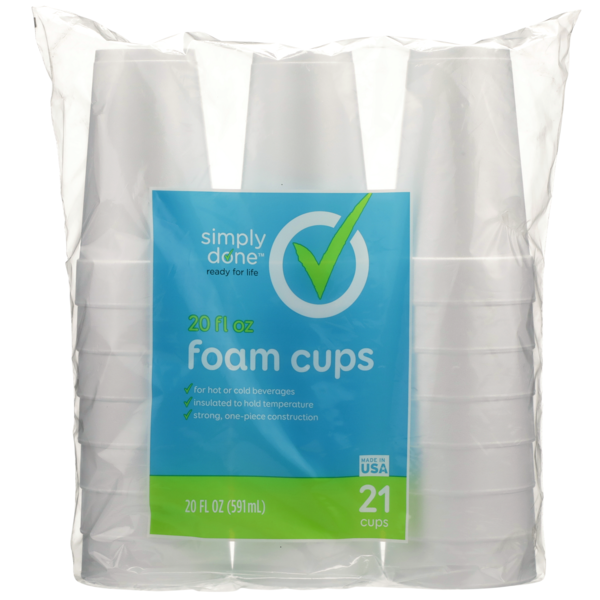 SIMPLY DONE VASO FOAM12/80/9oz