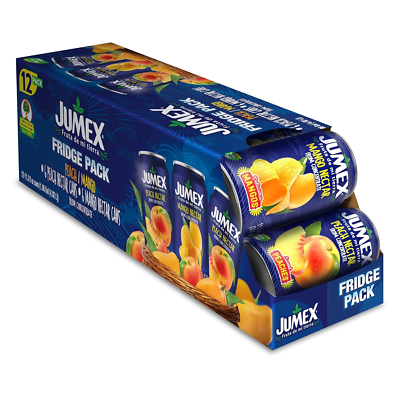 JUMEX FRIDGE MANGO & PEACH 12/11 OZ
