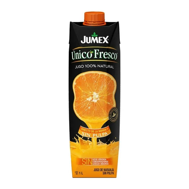 JUMEX TETRAS UNICO NARANJA 12/33oz