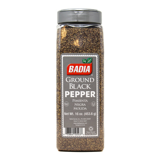 BADIA PIMIENTA NEGRA MOLIDA/BLACK GROUND PEPPER 6/16 oz