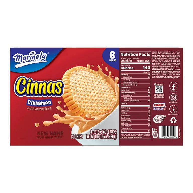 MARINELA CANELITAS 10/480GR