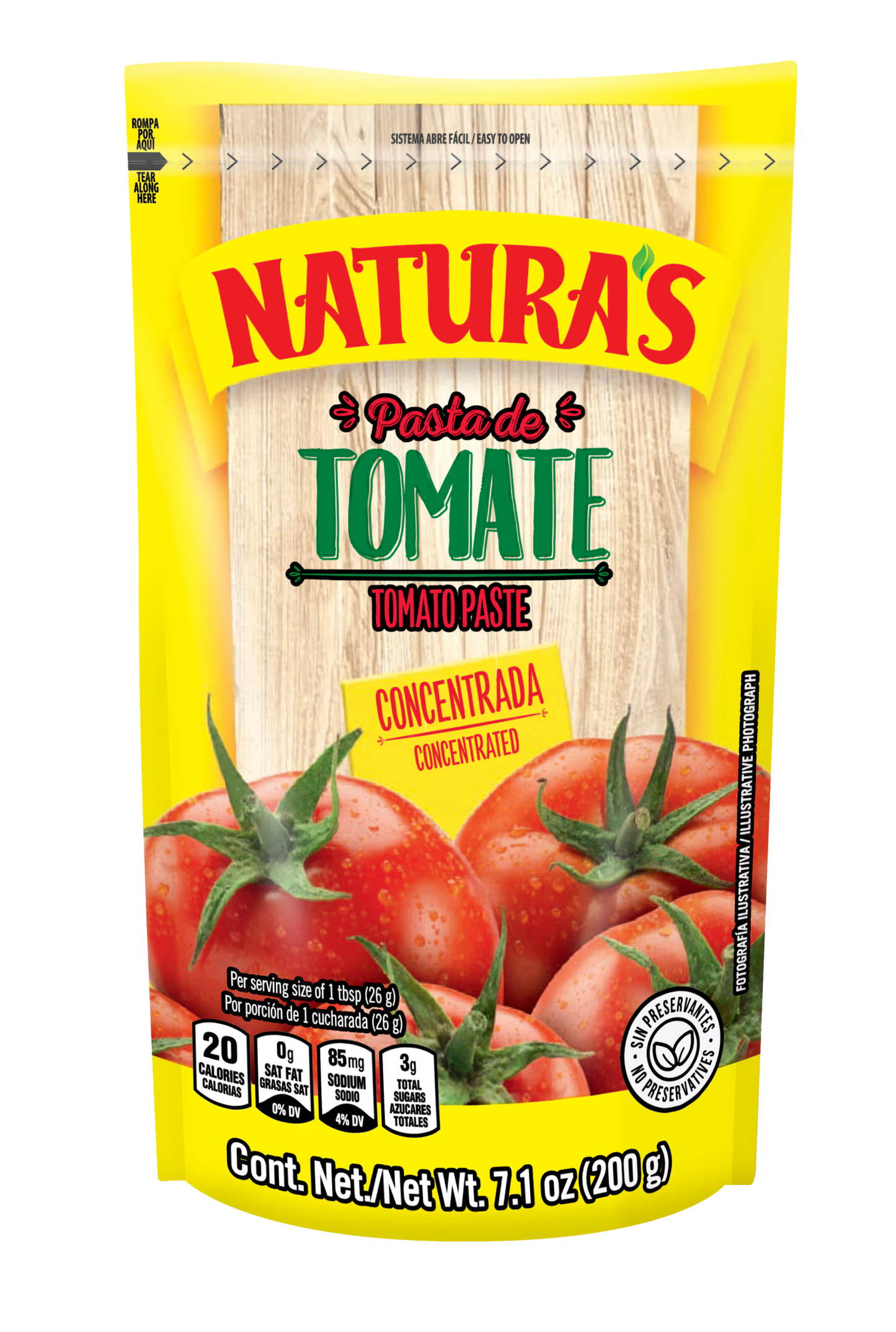 NATURAS PASTA DE TOMATE 24/7oz