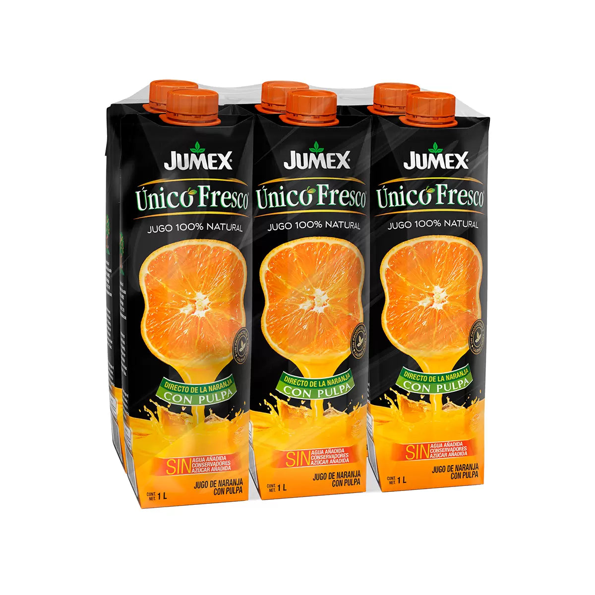 JUMEX TETRAS UNICO NARANJA 12/33oz