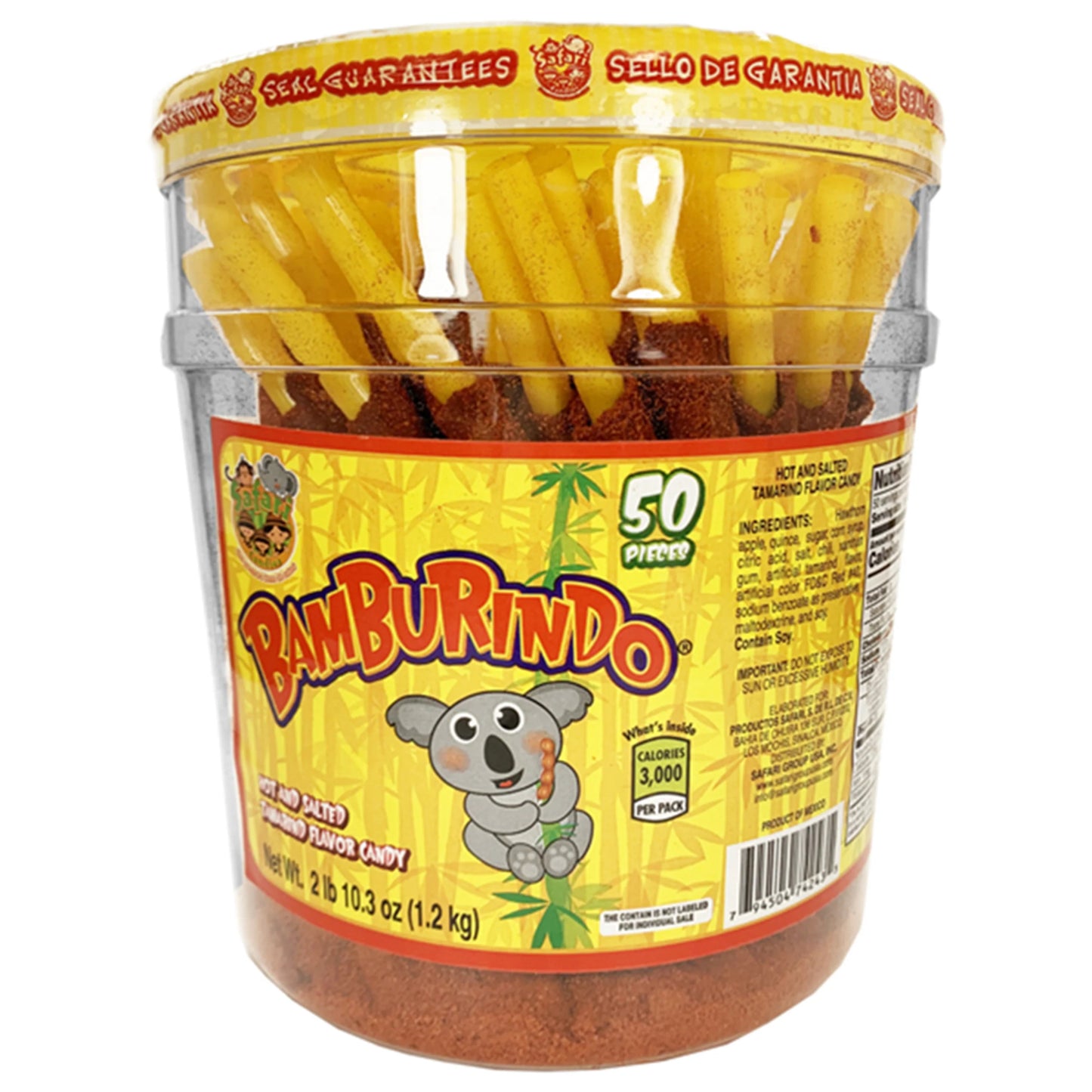 SAFARI BAMBURINDO ENCUERADO 6/50pz