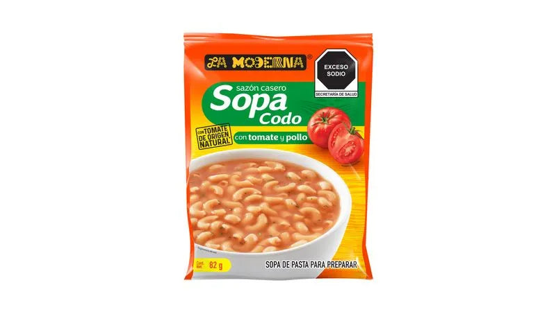 LA MODERNA SOPA CODO CON TOMATE 12/82