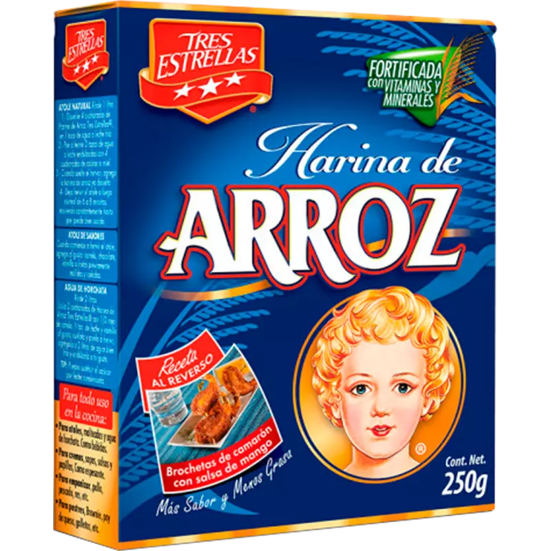 3 ESTRELLAS HARINA ARROZ12/17.