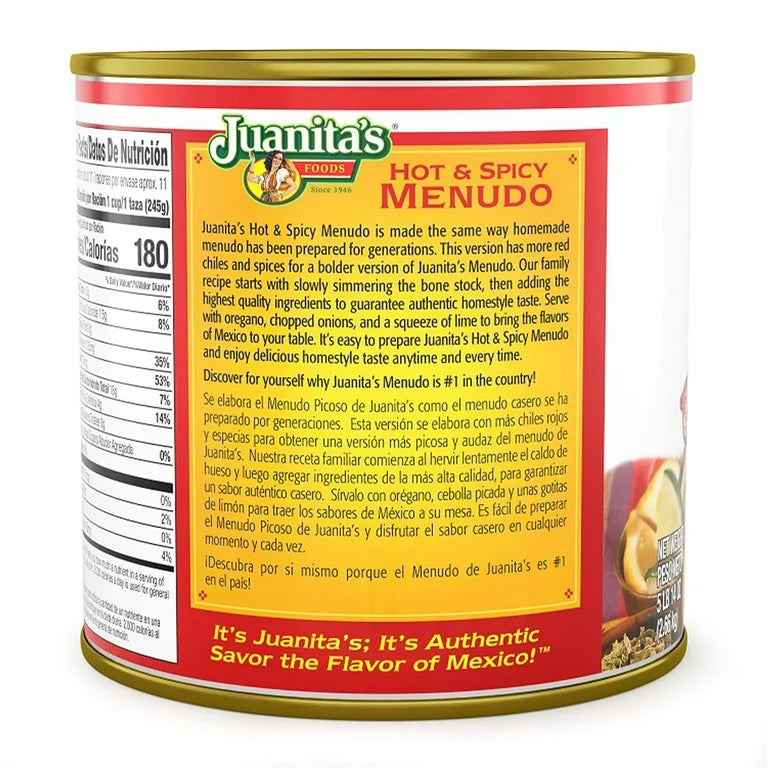 JUANITAS MENUDO PICOSO12/25oz