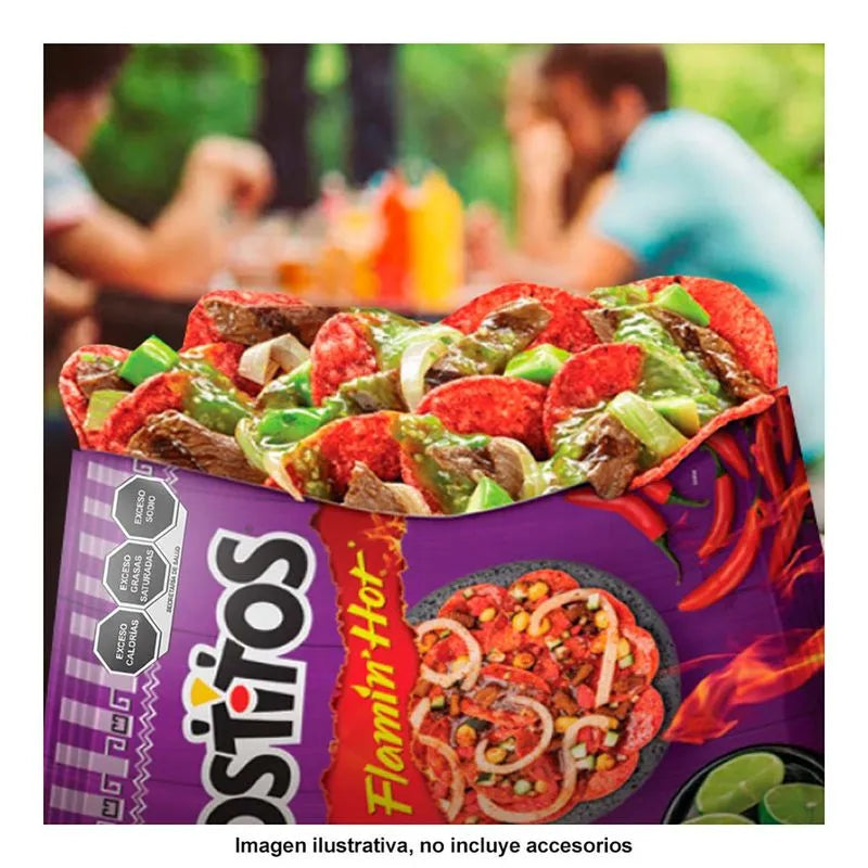 SABRITAS TOSTITO FLAMING HOT MORADO 22pz