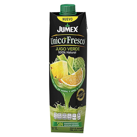 JUMEX UNICO JUGO VERDE/NOPAL 12/33OZ