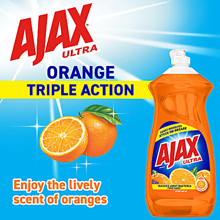 AJAX DISH LIQ ORANGE 6/52oz