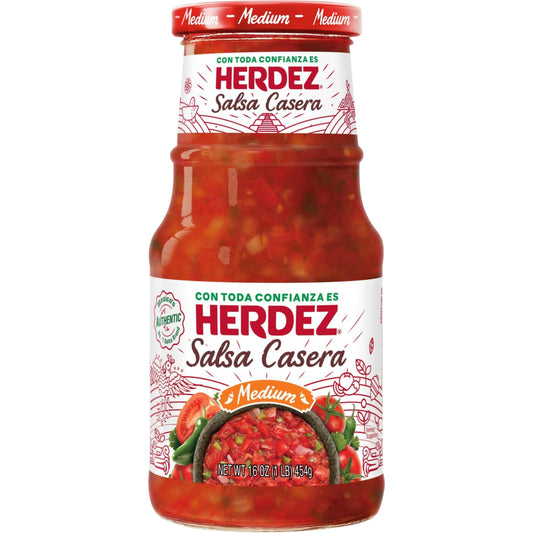 HERDEZ SALSA CASERA MED 12/16
