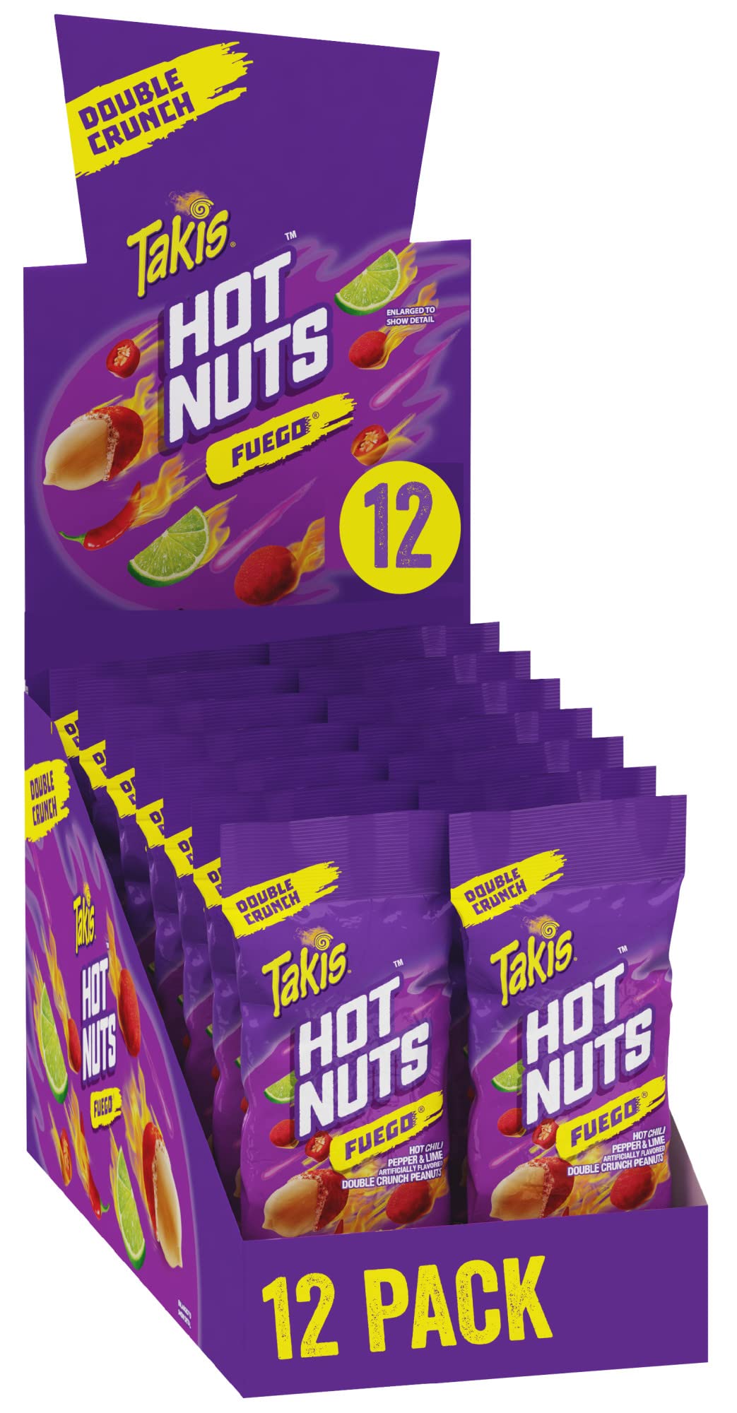 TAKIS HOT NUTS FUEGO 12/3.2DISPLAY
