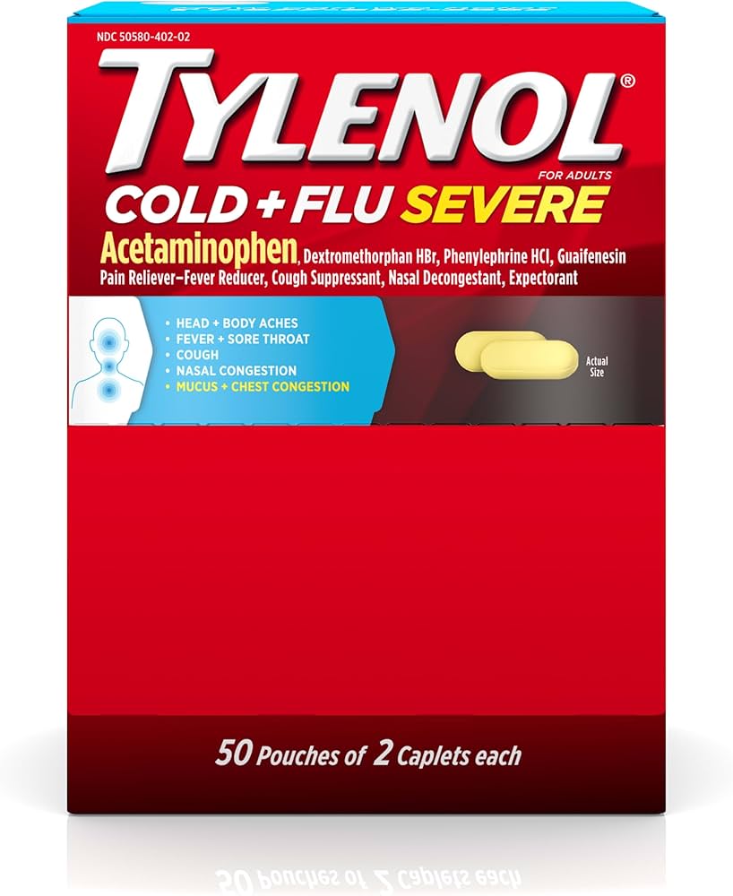 TYLENOL COLD SEVERE 50 SACHETS