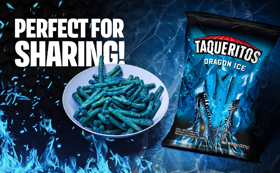 TAQUERITOS DRAGON AZUL 24X180