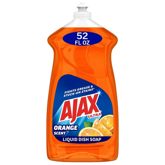 AJAX DISH LIQ ORANGE 6/52oz