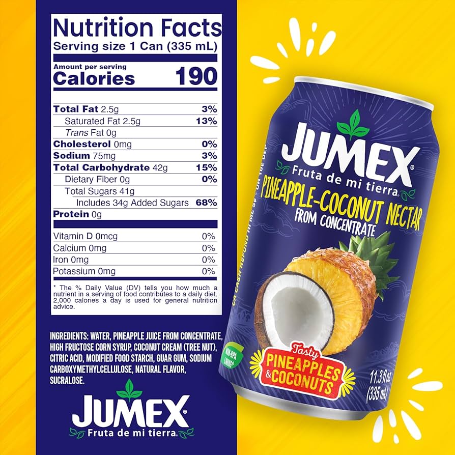 JUMEX LATA COCO PINA 24/12