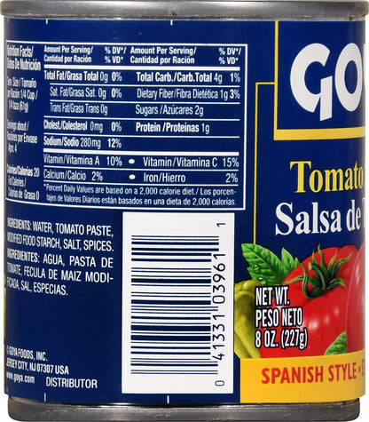 GOYA SALSA DE TOMATE 48/8 OZ