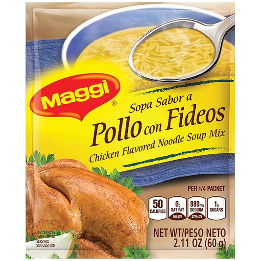 MAGGI SOPA DE POLLO FIDEO 2X12pz