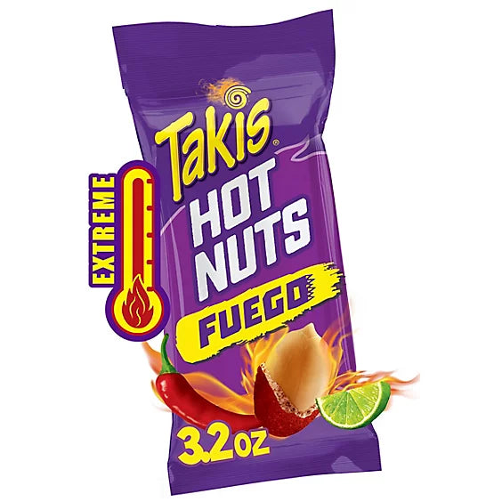 TAKIS HOT NUTS FUEGO 12/3.2DISPLAY