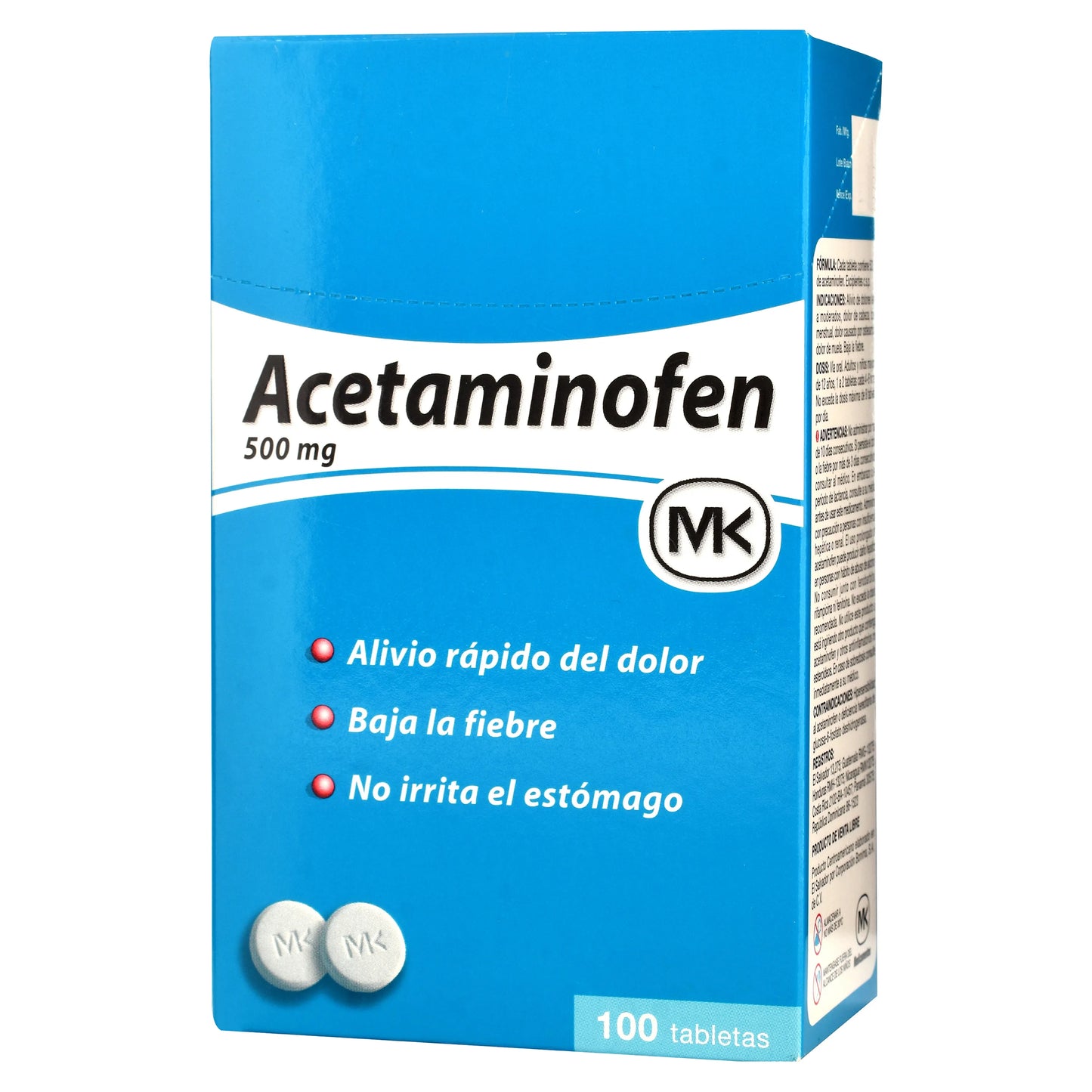ACETAMINOPHEN MK 100TAB 500ML