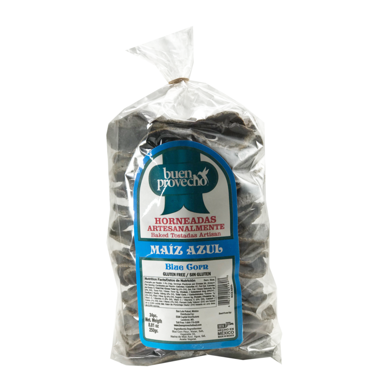 BUEN PROVECHO TOSTADA DE MAIZ AZUL12/24