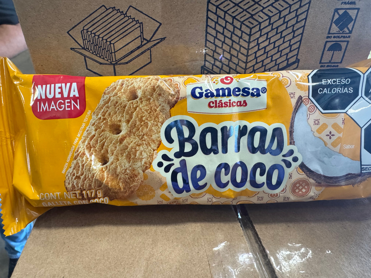 GAMESA BARRA COCO PAKETE 12/117G