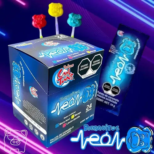 COOL TOONS NEON PUERQUITO24/24