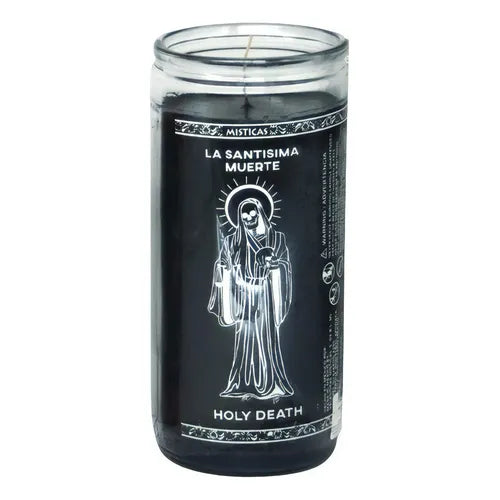 VELAS 14 DIAS SANTA MUERTE NEGRA 6CT