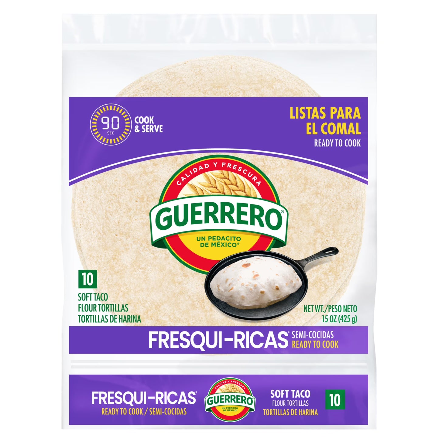 GUERRER SOFT TACO 1 PZA/10 TORTILLAS POR BOLSA