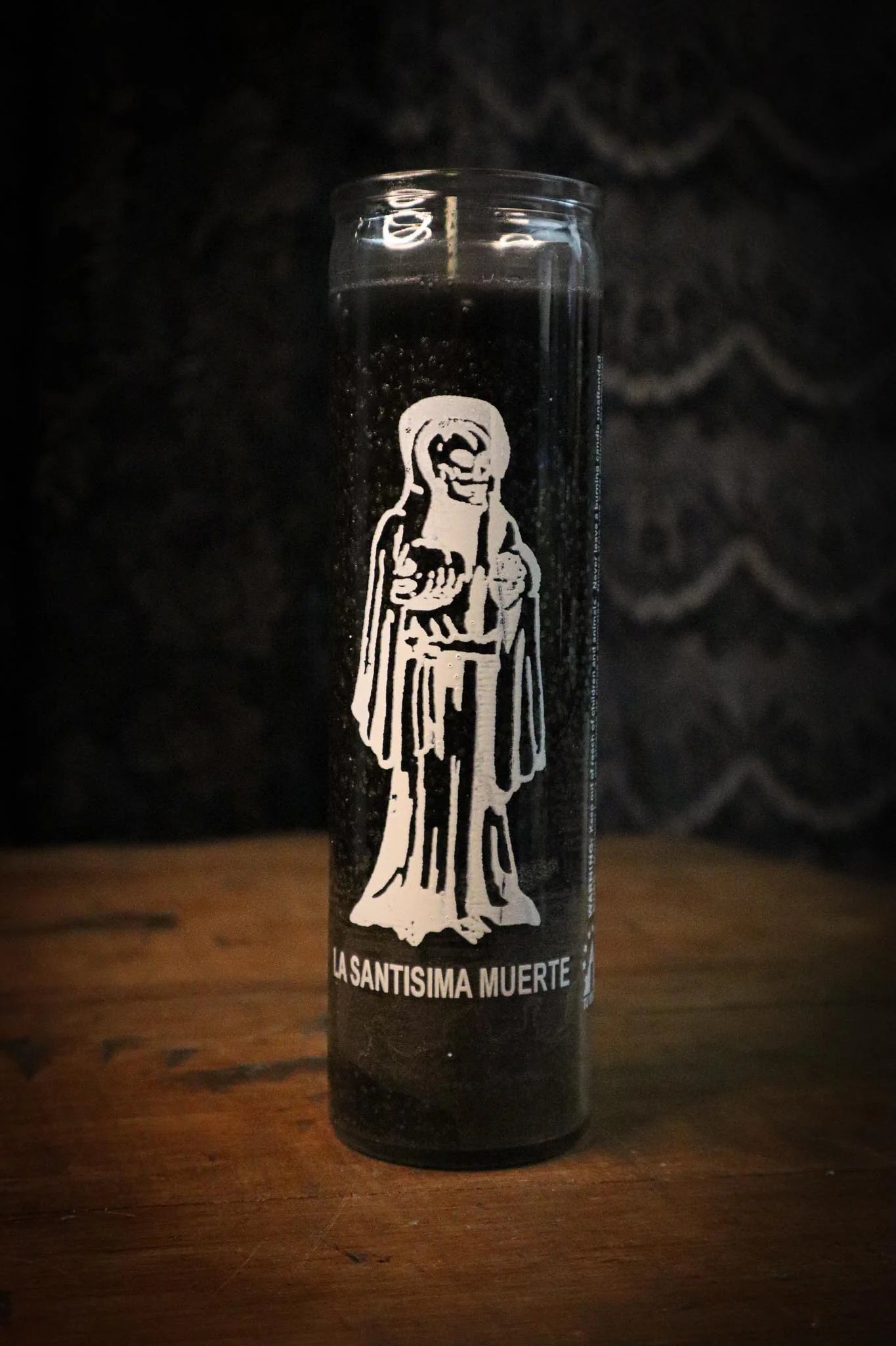 VELADORA SANTA MUERTE NEGRA