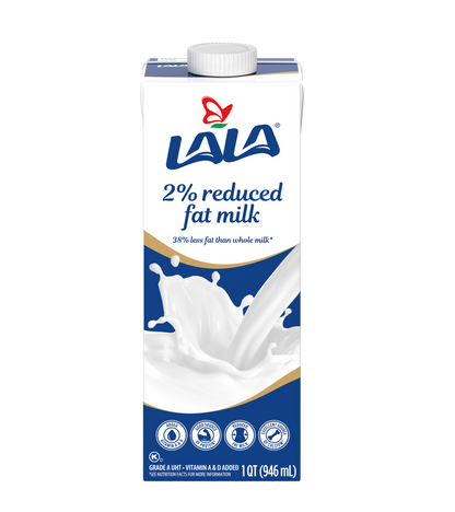 LALA LECHE 2% LACTOSA 12/32oz BLUE LABEL