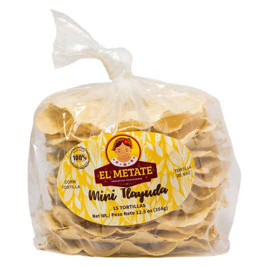 EL METATE TLAYUDA MINI BLANCA 12/15 PZ