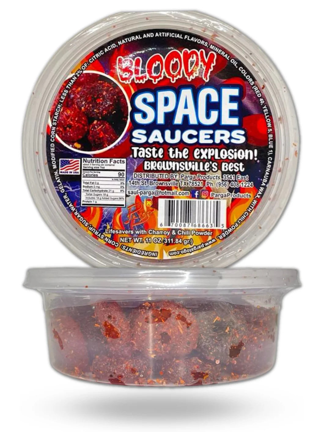 PARGA BLOODY HOT SPACE SAUCERS 24pz