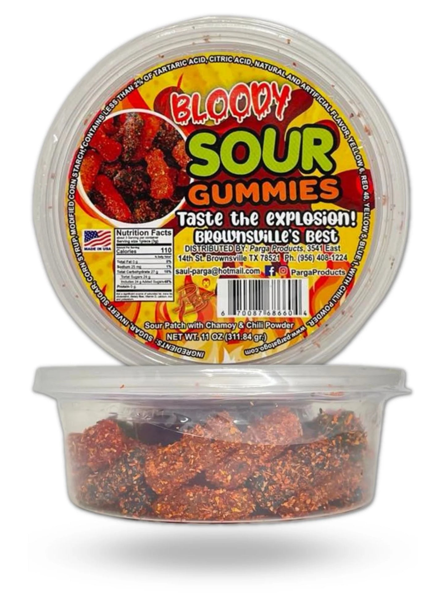 PARGA BLOODY SOUR GUMMIES 24pz