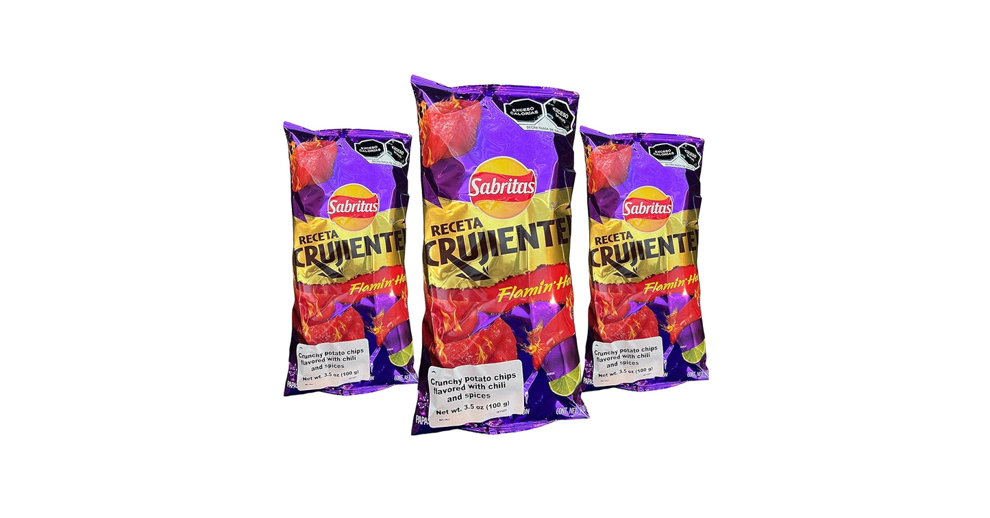 SABRITAS RECETA CRUJIENTE FLAMING HOT 30 PZ
