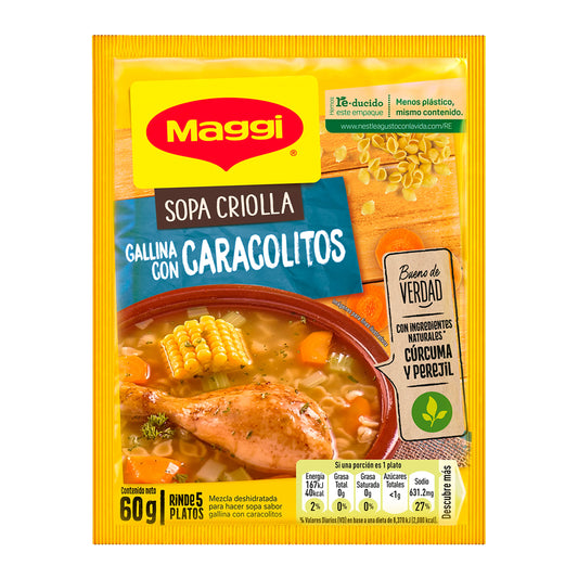 MAGGI SOPA GALLINA CARACOL2X12